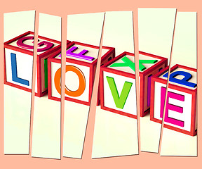 Image showing Love Letters Show Romance Affection And Devotion