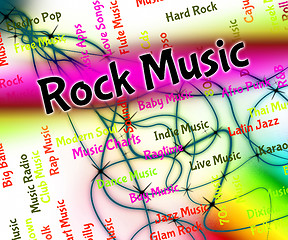 Image showing Rock Music Shows Sound Track And Harmony