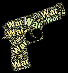 Image showing War Words Indicates Fights Wordcloud And Battles