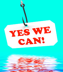 Image showing Yes We Can! On Hook Displays Teamwork And Optimism