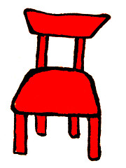 Image showing red chair