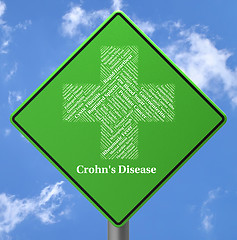 Image showing Crohn\'s Disease Represents Ill Health And Ileitis