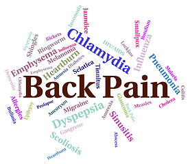 Image showing Back Pain Means Poor Health And Affliction