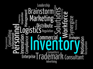 Image showing Inventory Word Indicates Words Merchandise And Inventories