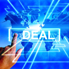 Image showing Deal Map Displays Worldwide or International Dealings