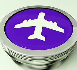 Image showing Plane Switch Means Travel Or Vacation