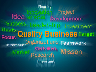 Image showing Quality Business Brainstorm Displays Excellent Company Reputatio