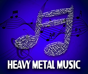 Image showing Heavy Metal Music Indicates Sound Tracks And Acoustic