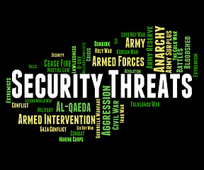 Image showing Security Threats Shows Intimidating Remark And Forbidden