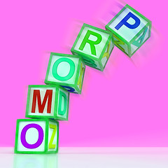 Image showing Promo Letters Mean Bargain Reduced Price Or Special