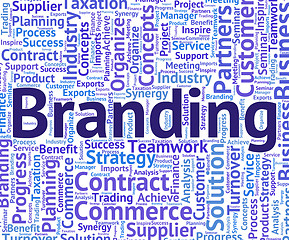 Image showing Branding Word Indicates Company Identity And Branded