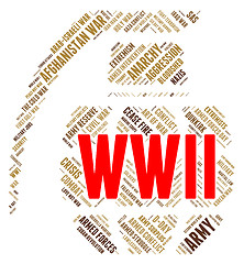 Image showing World War Ii Represents Military Action And Battles