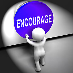 Image showing Encourage Pressed Means Inspire Motivate And Energize