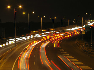 Image showing Night traffic