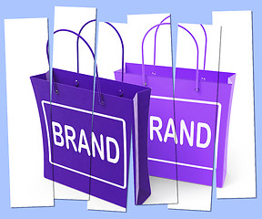 Image showing Brand Shopping Bags Show Branding Product Label or Trademark