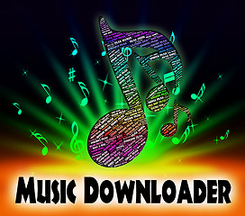 Image showing Music Downloader Shows Sound Tracks And Application