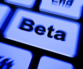 Image showing Beta Keyboard Shows Development Or Demo Version