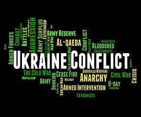 Image showing Ukraine Conflict Shows Fighting Campaigns And Wars