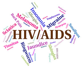 Image showing Hiv Aids Means Acquired Immunodeficiency Syndrome And Affliction