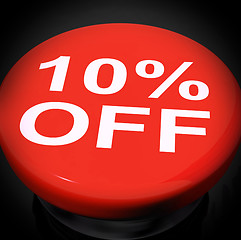 Image showing Ten Percent Switch Shows Sale Discount Or 10 Off