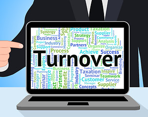 Image showing Turnover Word Means Wordcloud Text And Turnovers
