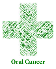 Image showing Oral Cancer Shows Poor Health And Afflictions