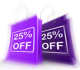 Image showing Twenty-Five Percent Off On Bags Shows 25 Bargains