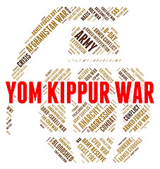 Image showing Yom Kippur War Indicates Military Action And Israeli