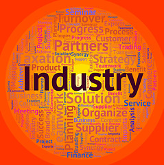 Image showing Industry Word Means Manufactured Industrial And Manufacture