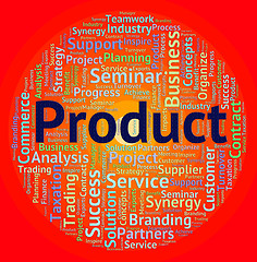 Image showing Product Word Means Wordclouds Stocks And Words