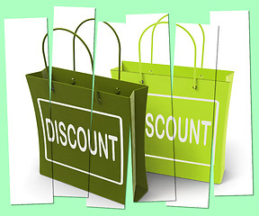 Image showing Discount Shopping Bags Show Bargains and Markdown Products