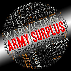 Image showing Army Surplus Represents Military Service And Armies