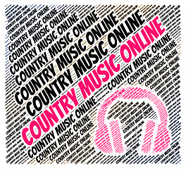 Image showing Country Music Online Shows Web Site And Audio