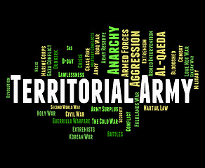 Image showing Territorial Army Means Armed Services And Tavr