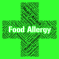 Image showing Food Allergy Represents Hay Fever And Ailment