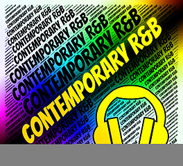 Image showing Contemporary R&B Represents Rhythm And Blues And Rnb