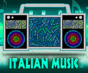 Image showing Italian Music Shows Sound Track And Acoustic