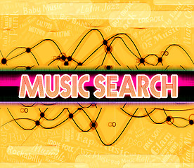 Image showing Music Search Indicates Sound Tracks And Audio