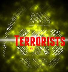 Image showing Terrorists Word Indicates Urban Guerrilla And Anarchist