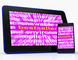 Image showing Bestseller Tablet Means Hot Favourite Or Most Popular