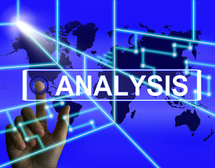 Image showing Analysis Screen Indicates Internet or International Data Analyzi