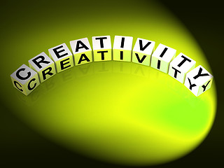 Image showing Creativity Letters Mean Inventiveness Inspiration And Ideas