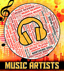 Image showing Music Artists Means Sound Track And Harmonies