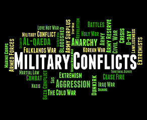 Image showing Military Conflicts Shows Combat Defence And Fighting