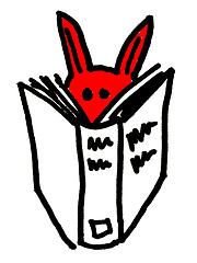 Image showing reading red rabbit