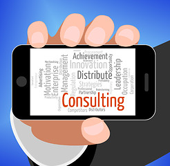 Image showing Consulting Word Means Take Counsel And Consultation