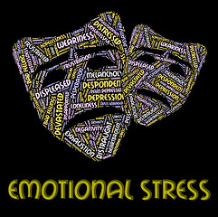 Image showing Emotional Stress Represents Heart Breaking And Emotions