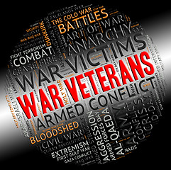 Image showing War Veterans Indicates Military Conflicts And Combat