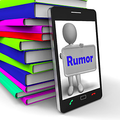 Image showing Rumor Phone Means Spreading False Information And Gossip