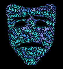 Image showing Stress Word Represents Stressful Overload And Wordclouds